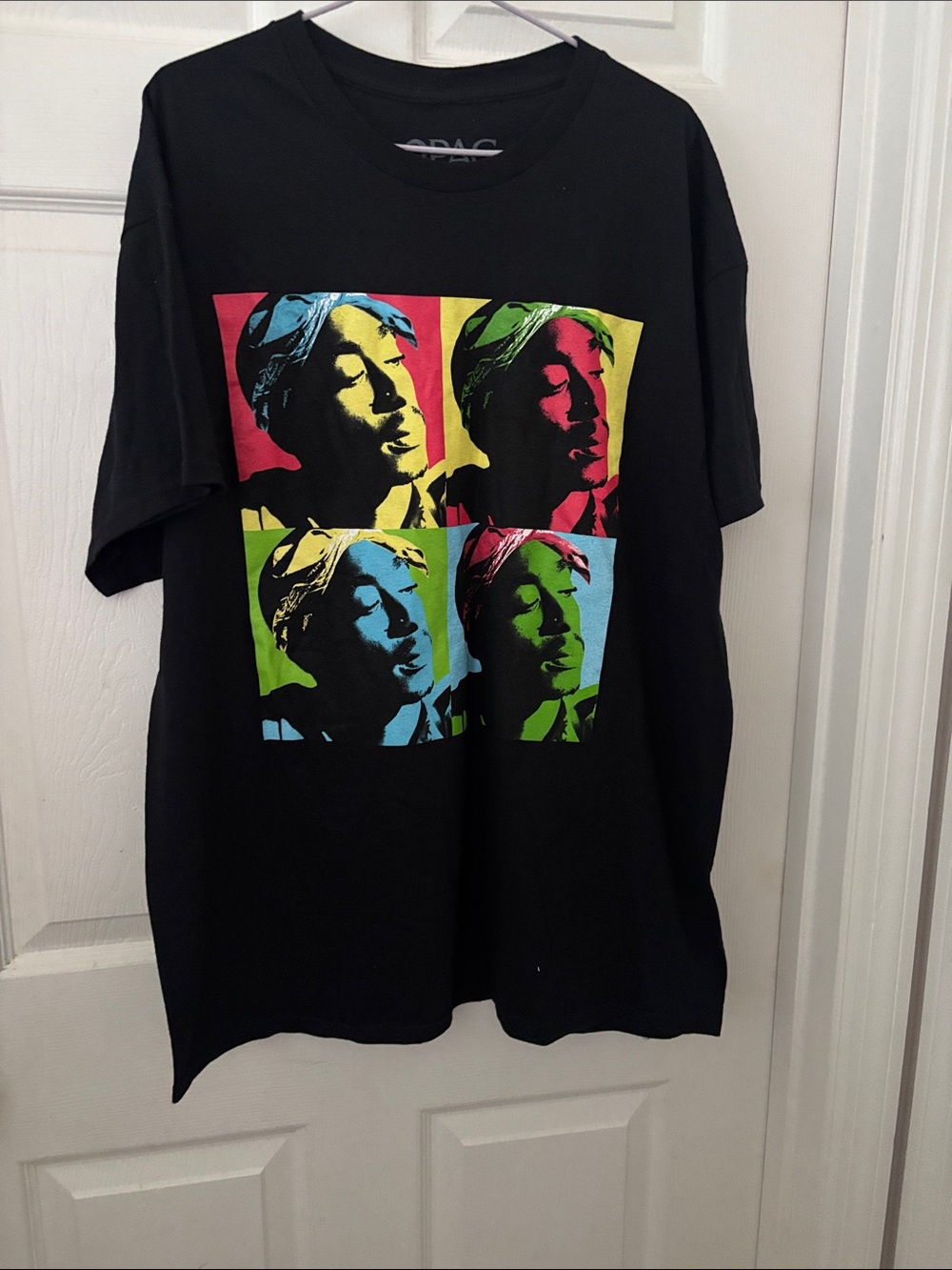 Black Graphic Pop-Art Crew Neck T-Shirt - Multicolor Print